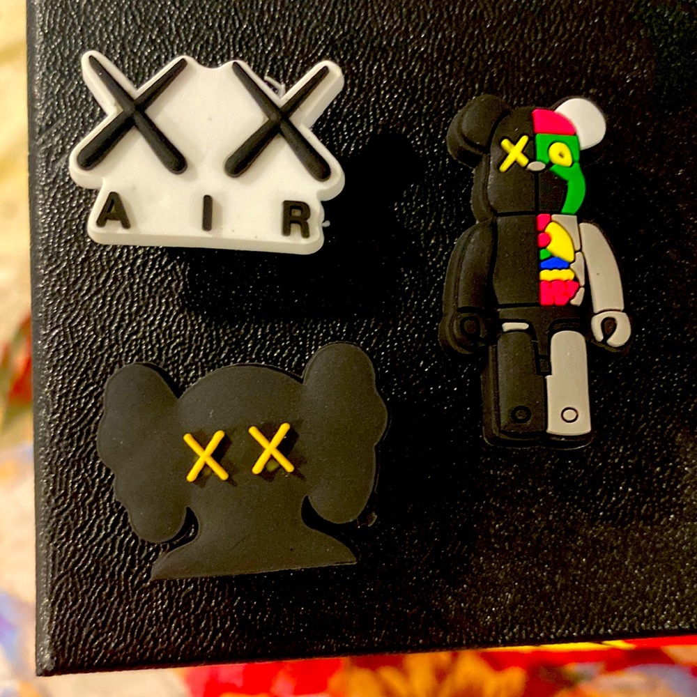Kaws croc charms 3 for 8